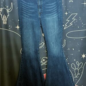 Lucky & Blessed Dark Blue Flare Jeans